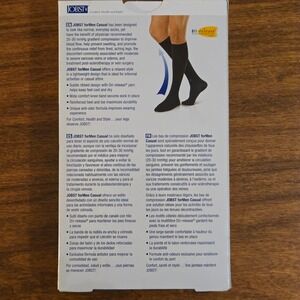 JOBST for Men Casual Black Compression Socks 20-30 mmHg XL Full Calf 113121